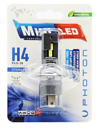 L-CP2304 - PHOTON MINI H4 12V-24V [BEYAZ] COMPACT LED [16000 LUMEN] Led - Oto Yedek Parça Görseli