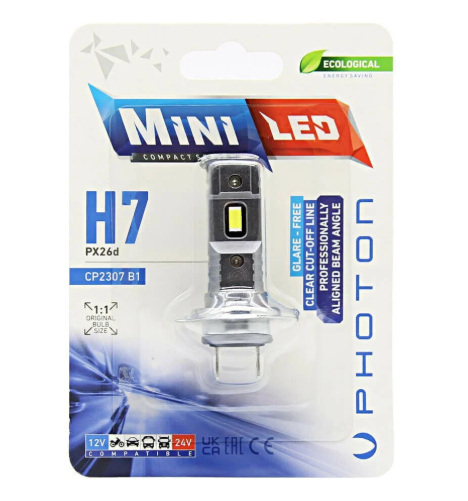 L-CP2307 - PHOTON MINI H7 12V-24V [BEYAZ] COMPACT LED [16000 LUMEN] Led - Oto Yedek Parça Görseli