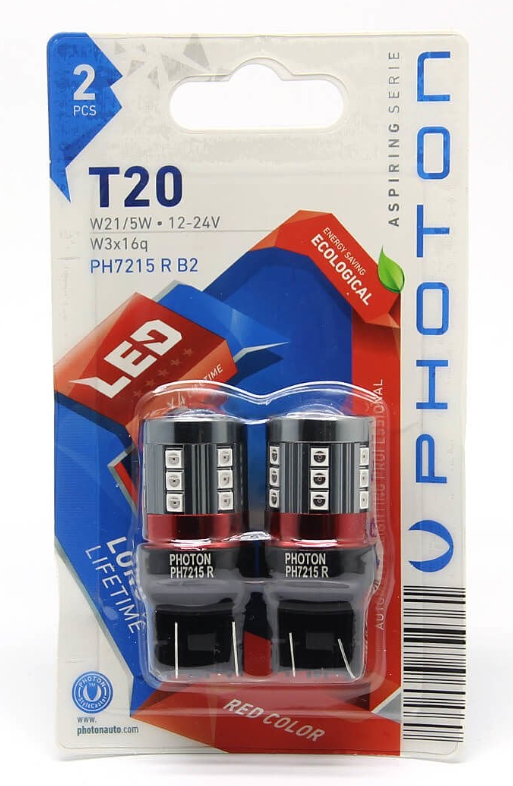 L-PH7215R - PH7215 R T20 21/5W 12V LED [KIRMIZI] Led - Oto Yedek Parça Görseli