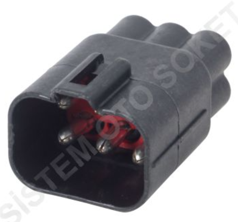 S06-075 - FORD FAN MOTORU SOKETİ KARŞILIĞI (6 PİN) Soket - Oto Yedek Parça Görseli